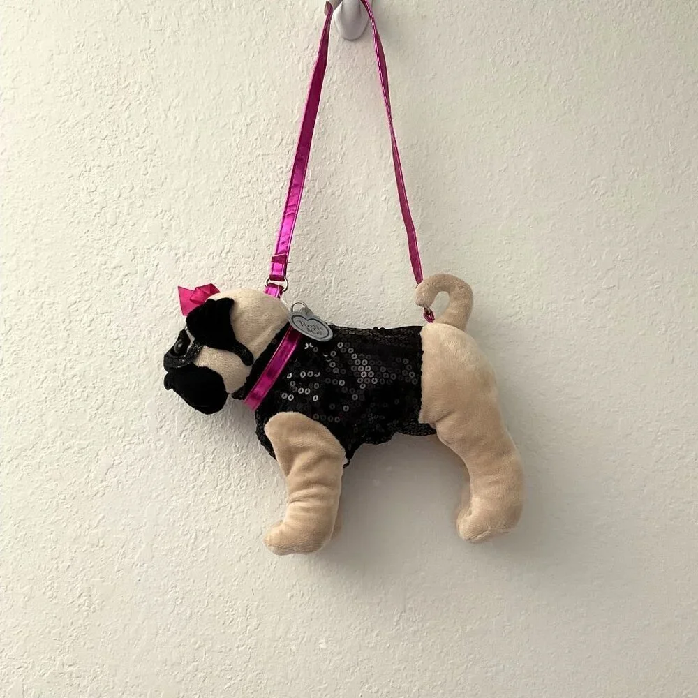 POOCHIE & CO PUG POOCH BLING PURSE